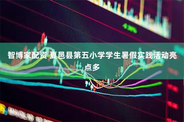 智博家配资 夏邑县第五小学学生暑假实践活动亮点多