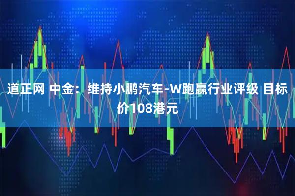 道正网 中金：维持小鹏汽车-W跑赢行业评级 目标价108港元